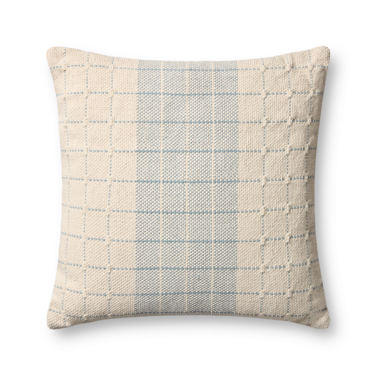 Blue / Natural Pillow — a Loloi pillow at Laurie Yapp Home.