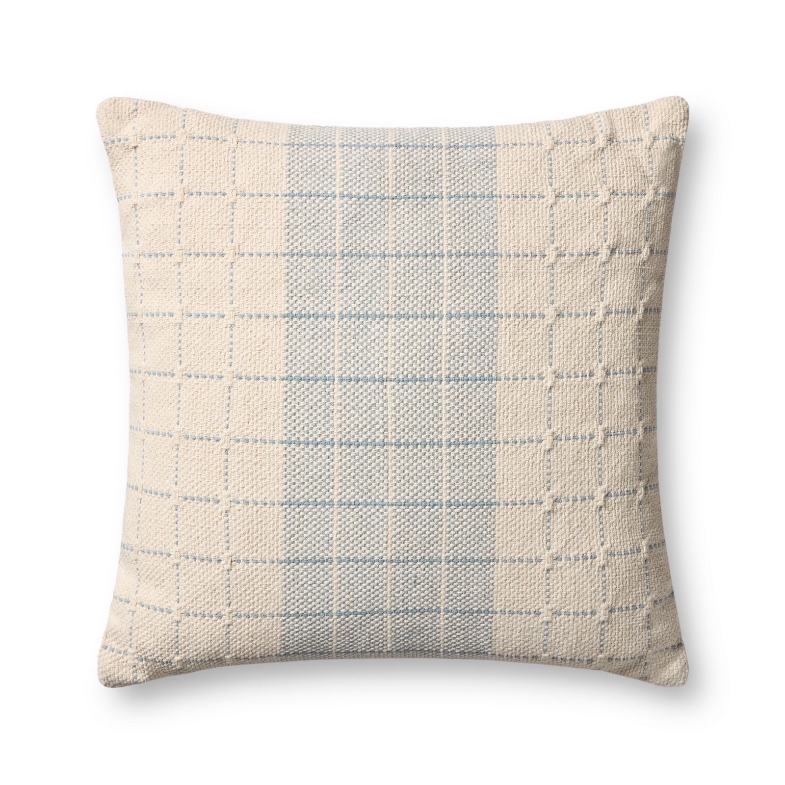Blue / Natural Pillow — a Loloi pillow at Laurie Yapp Home.