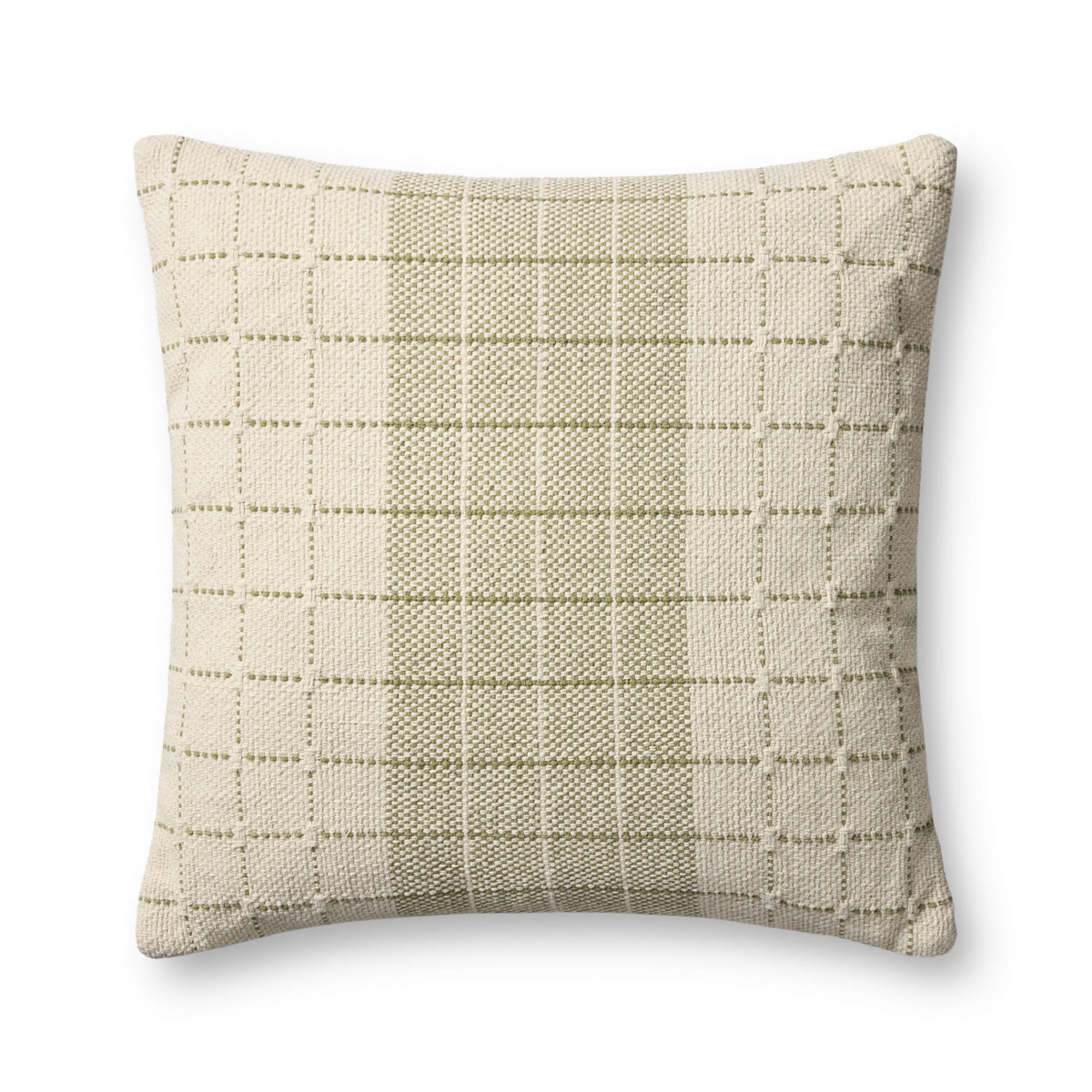 Green / Natural Pillow — a Loloi pillow at Laurie Yapp Home.
