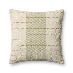 Green / Natural Pillow — a Loloi pillow at Laurie Yapp Home.