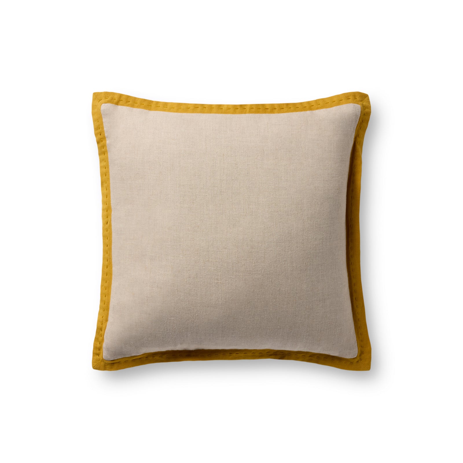 Natural / Mustard Pillow — a Loloi pillow at Laurie Yapp Home.