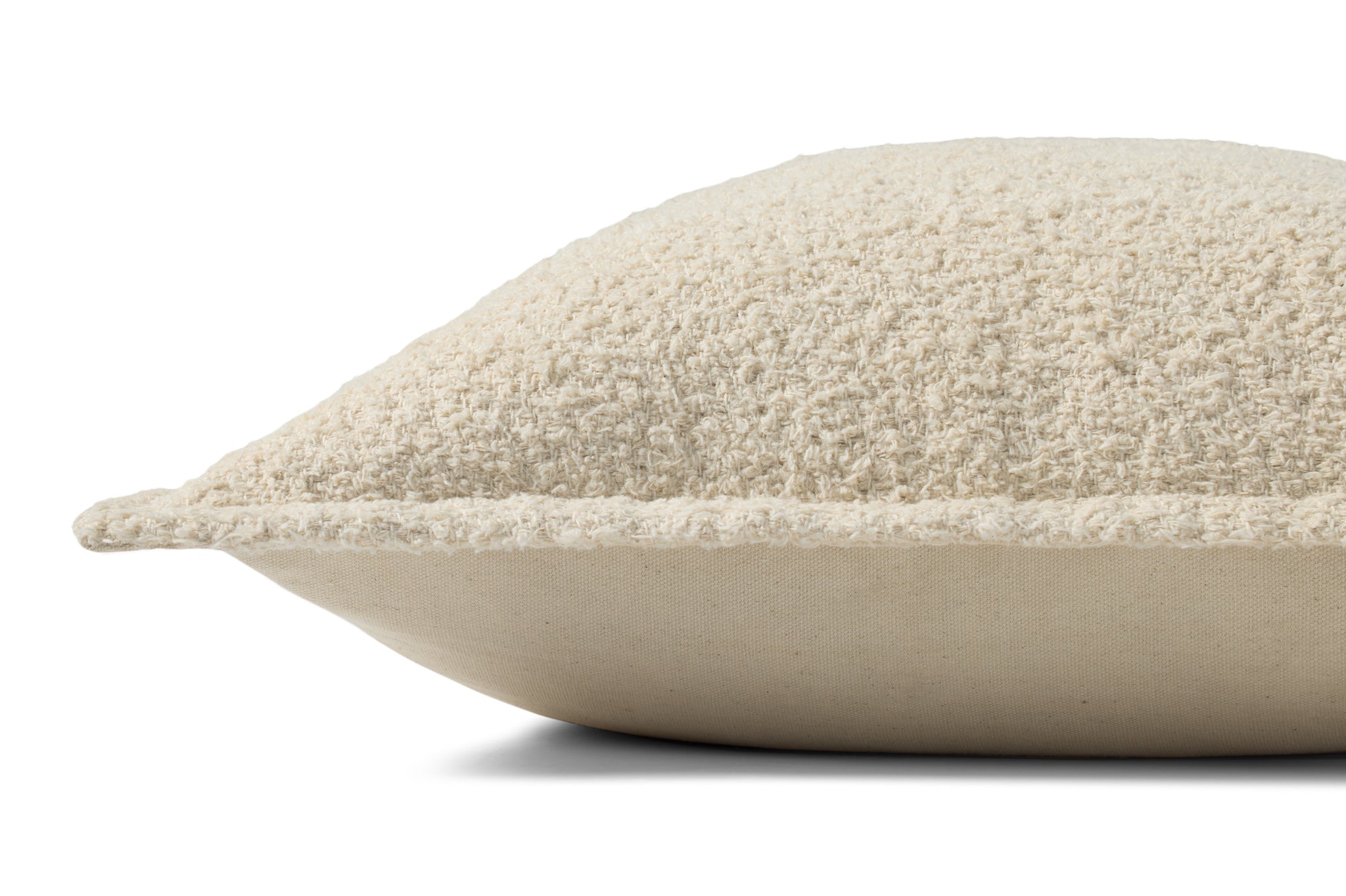 Natural / Charcoal Pillow shown from another angle.