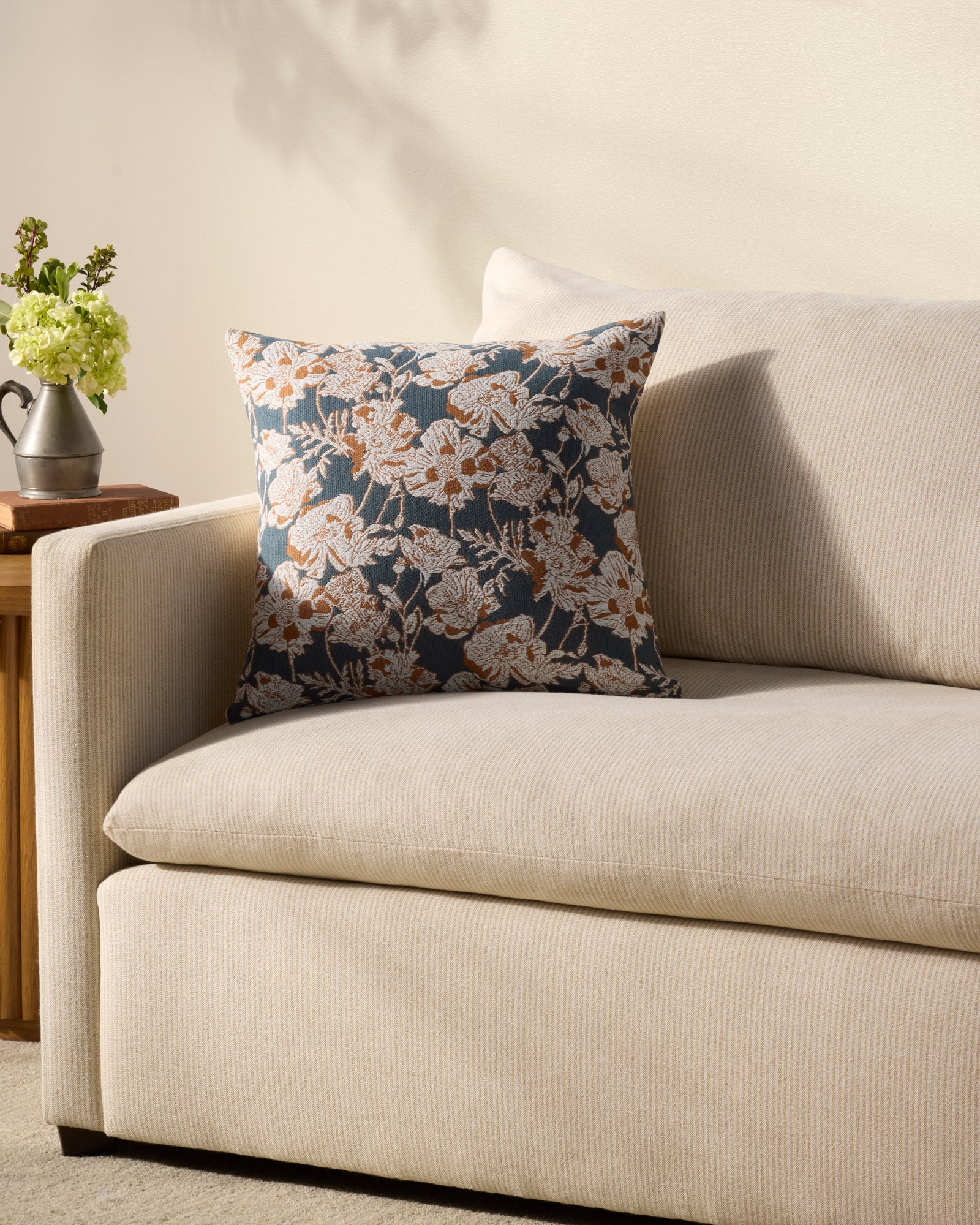 Matilda Blue / Orange Pillow — a Loloi pillow at Laurie Yapp Home.