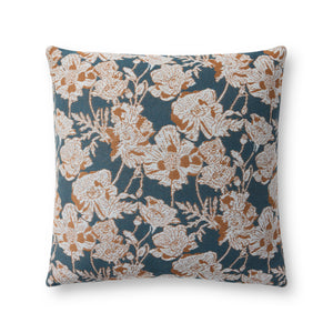 Matilda Blue / Orange Pillow — a Loloi pillow at Laurie Yapp Home.