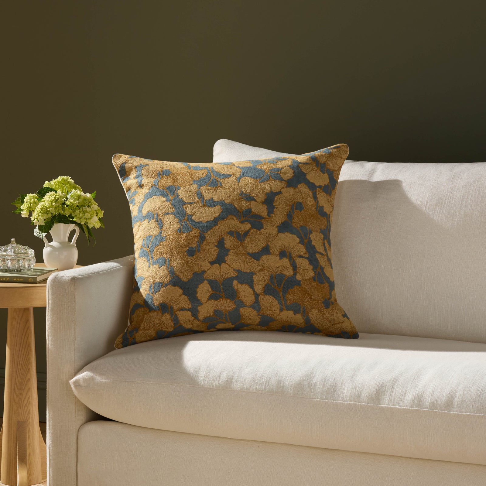 Fawn Blue / Gold Pillow — a Loloi pillow at Laurie Yapp Home.