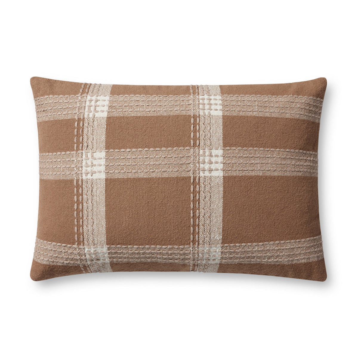 Rust / Multi Pillow (Pattern 2) — a Loloi pillow at Laurie Yapp Home.