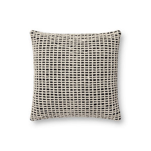 Black / Ivory Pillow — a Loloi pillow at Laurie Yapp Home.