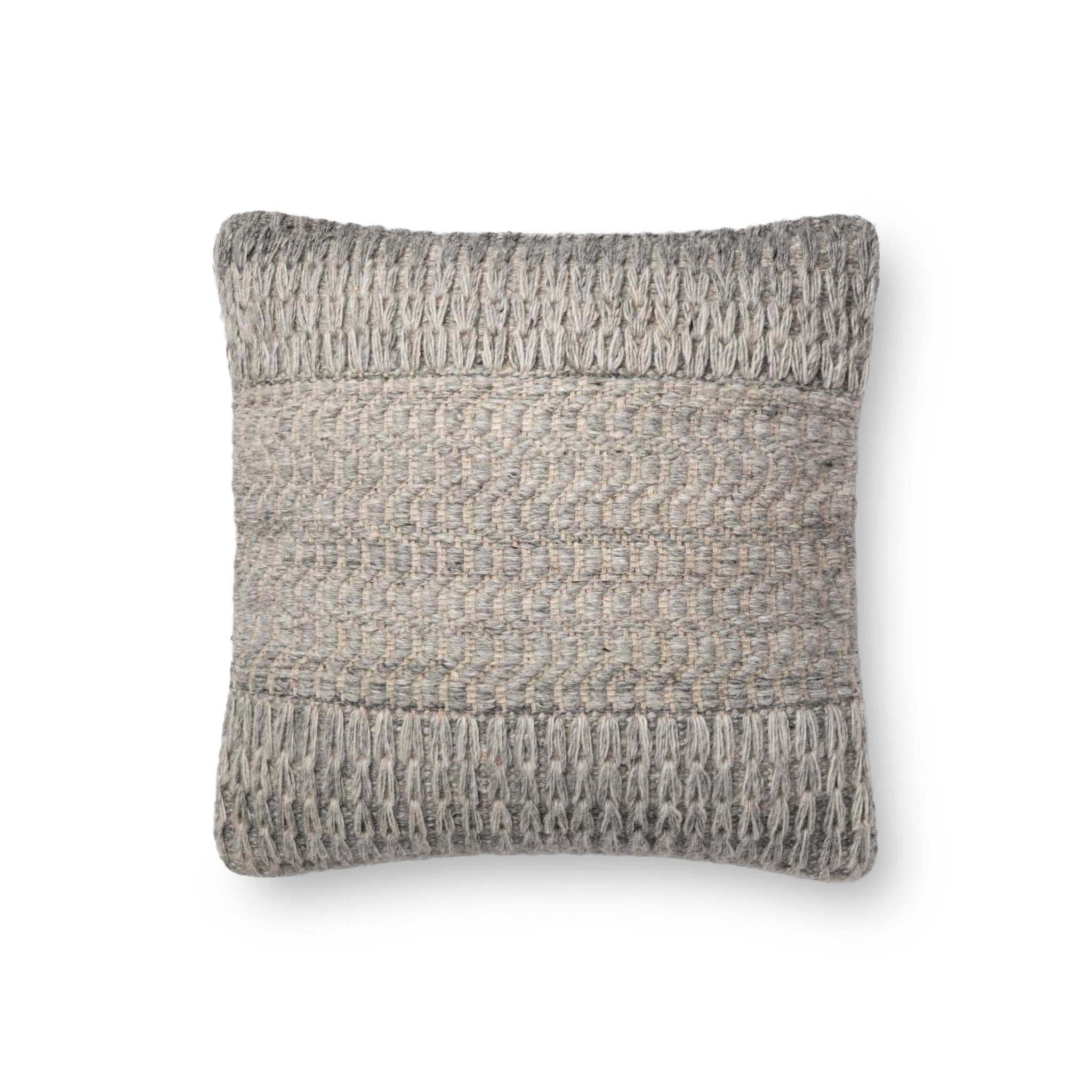 Grey Pillow (Pattern 2) — a Loloi pillow at Laurie Yapp Home.