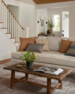 Calista Terracotta Pillow shown from another angle.