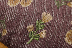 Posie Wine / Multi Pillow shown from another angle.