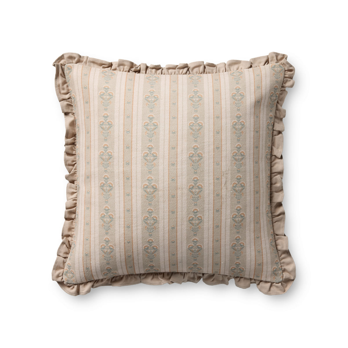 Liesel Ivory / Multi Pillow — a Loloi pillow at Laurie Yapp Home.
