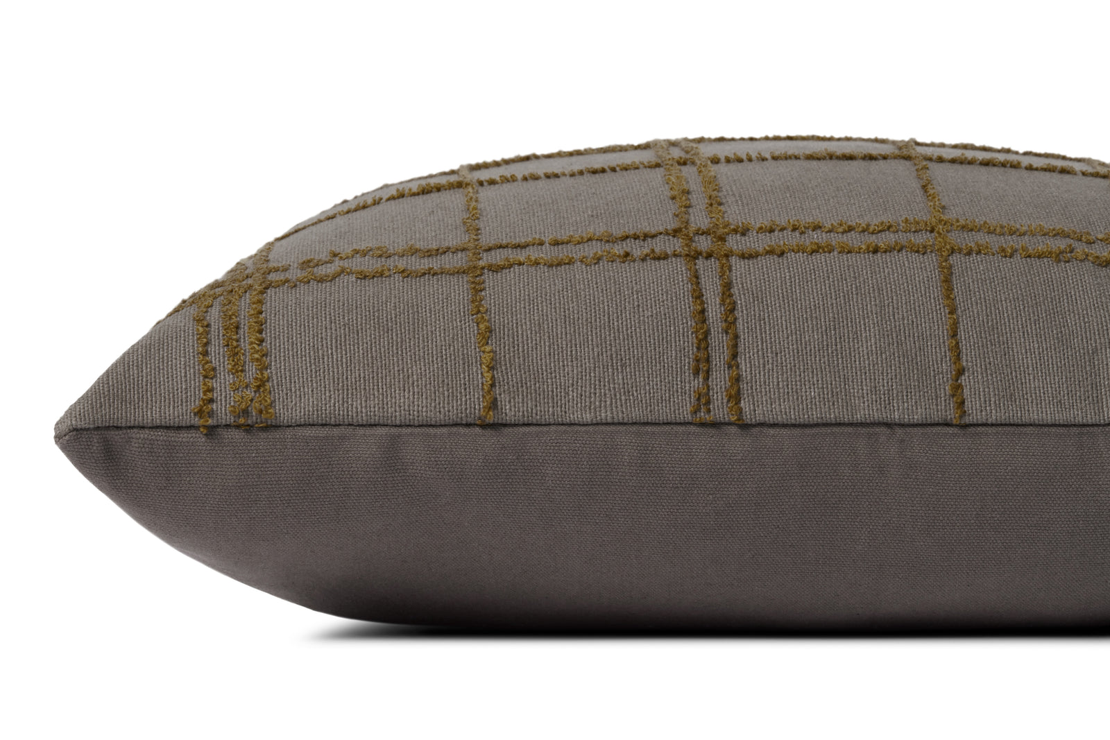 Edward Charcoal / Olive Pillow — a Loloi pillow at Laurie Yapp Home.