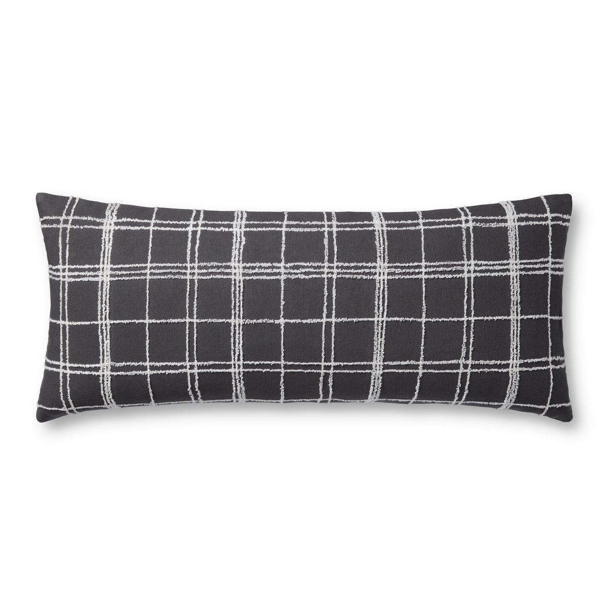 Bernadette Graphite / Ivory Pillow — a Loloi pillow at Laurie Yapp Home.
