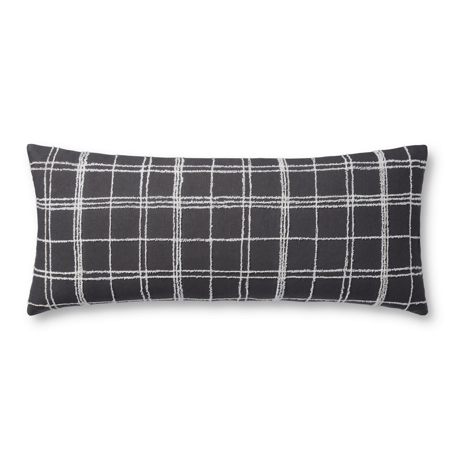 Bernadette Graphite / Ivory Pillow — a Loloi pillow at Laurie Yapp Home.