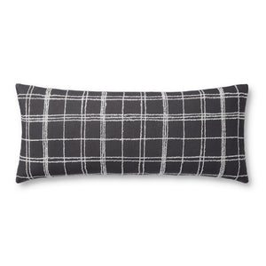 Bernadette Graphite / Ivory Pillow — a Loloi pillow at Laurie Yapp Home.