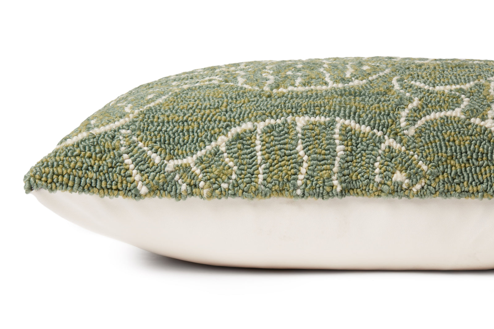Green Pillow (Pattern 6) — a Loloi pillow at Laurie Yapp Home.