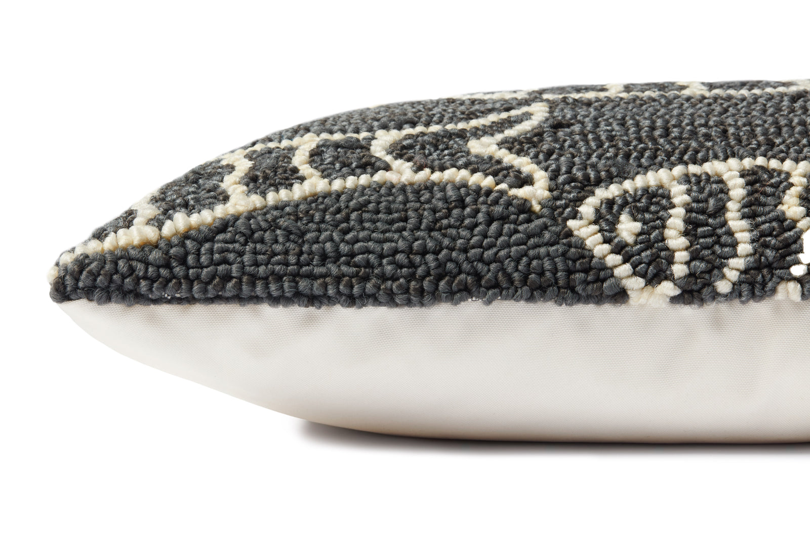 Grey Pillow (Pattern 4) — a Loloi pillow at Laurie Yapp Home.