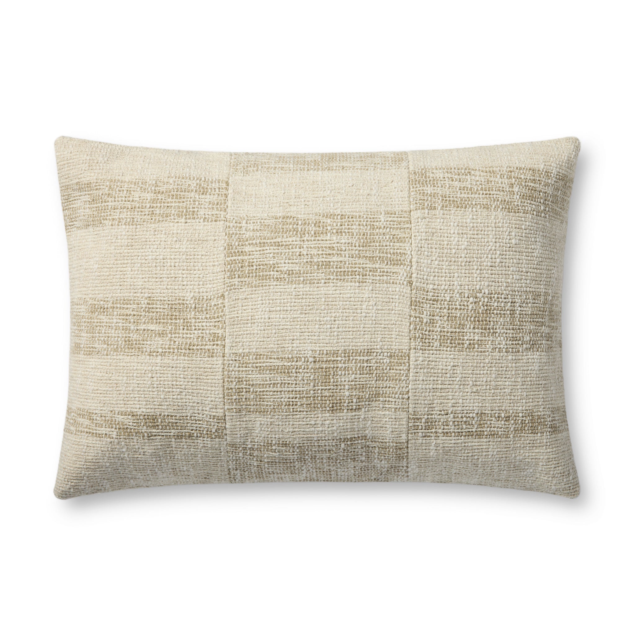 Beige / Natural Pillow (Pattern 2) — a Loloi pillow at Laurie Yapp Home.
