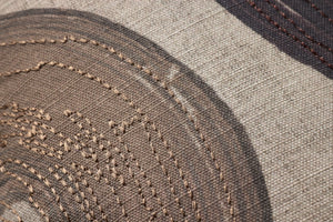 Blush / Multi Pillow shown from a different angle to reveal its pattern.