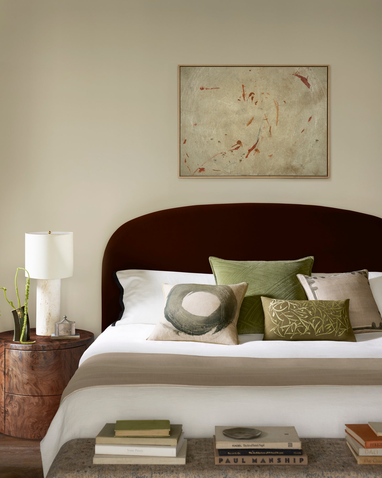 Green Pillow (Pattern 7) — a Loloi pillow at Laurie Yapp Home.