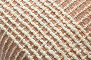 Sophia Blush Pillow shown from a different angle to reveal its pattern.