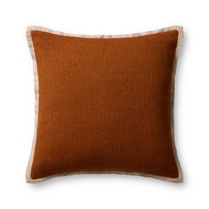 Rust Pillow (Pattern 5) — a Loloi pillow at Laurie Yapp Home.