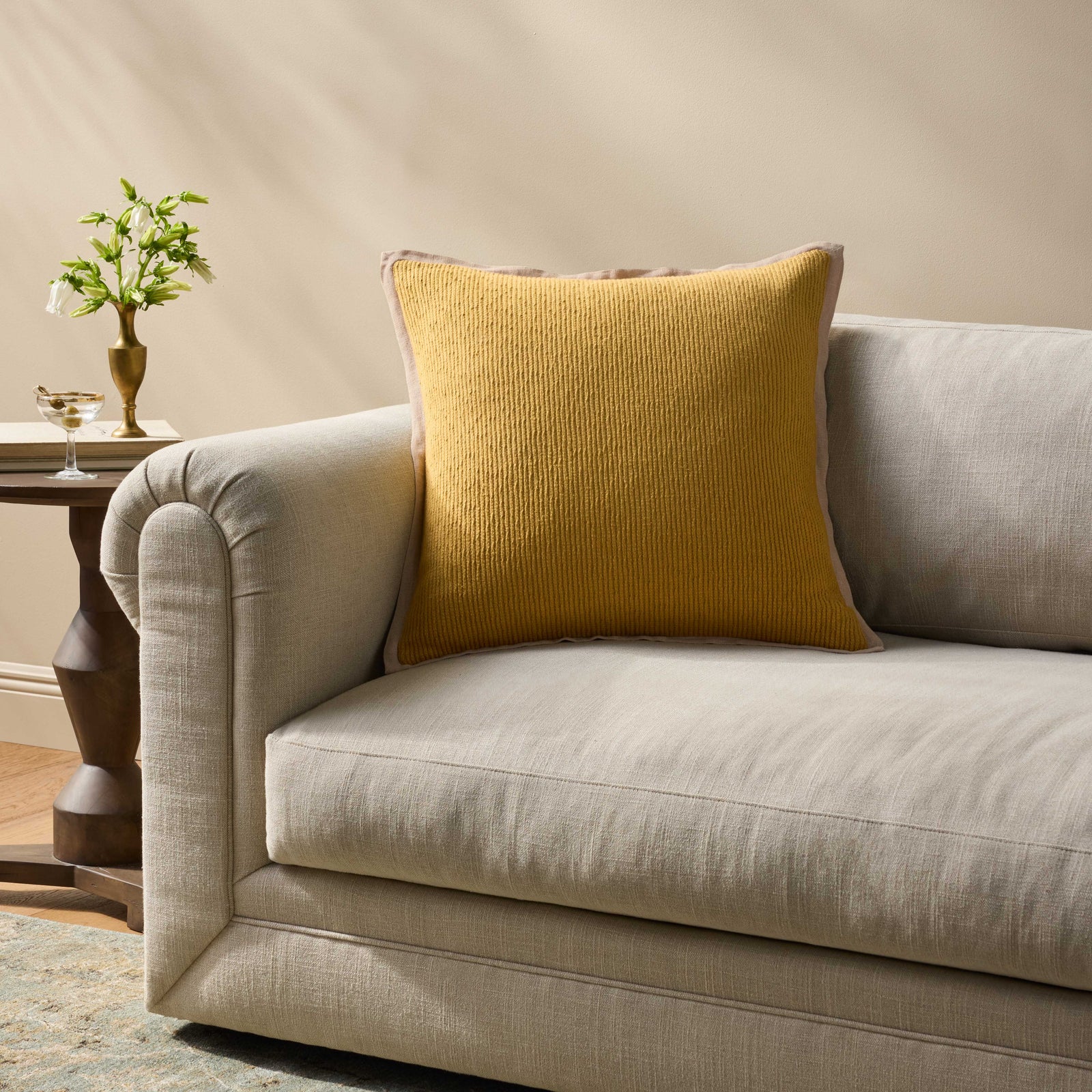 Yellow Pillow (Pattern 5) — a Loloi pillow at Laurie Yapp Home.