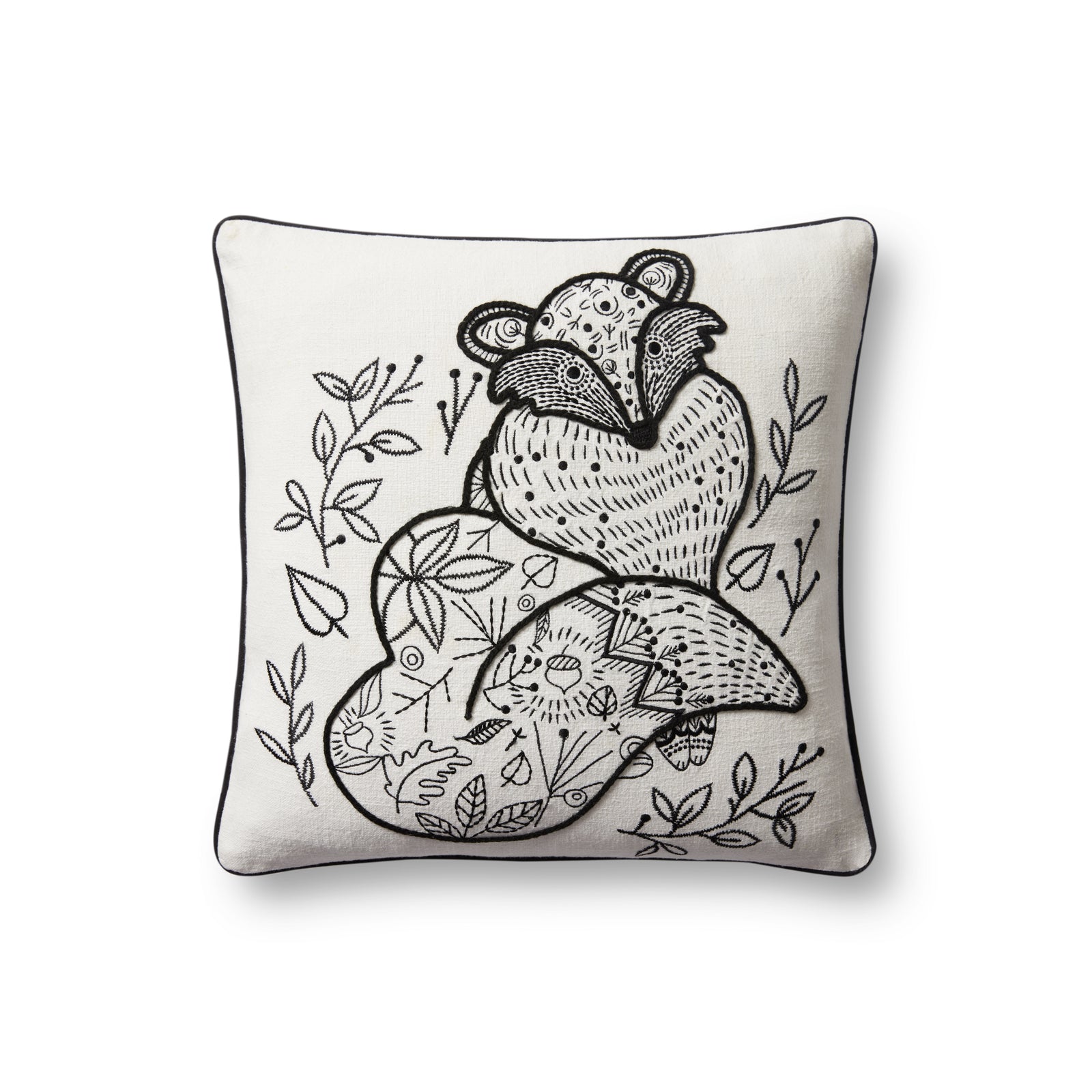 Black / Natural Pillow — a Loloi pillow at Laurie Yapp Home.