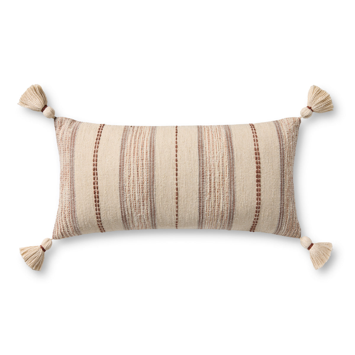 Ivory / Multi Pillow (Pattern 1) — a Loloi pillow at Laurie Yapp Home.