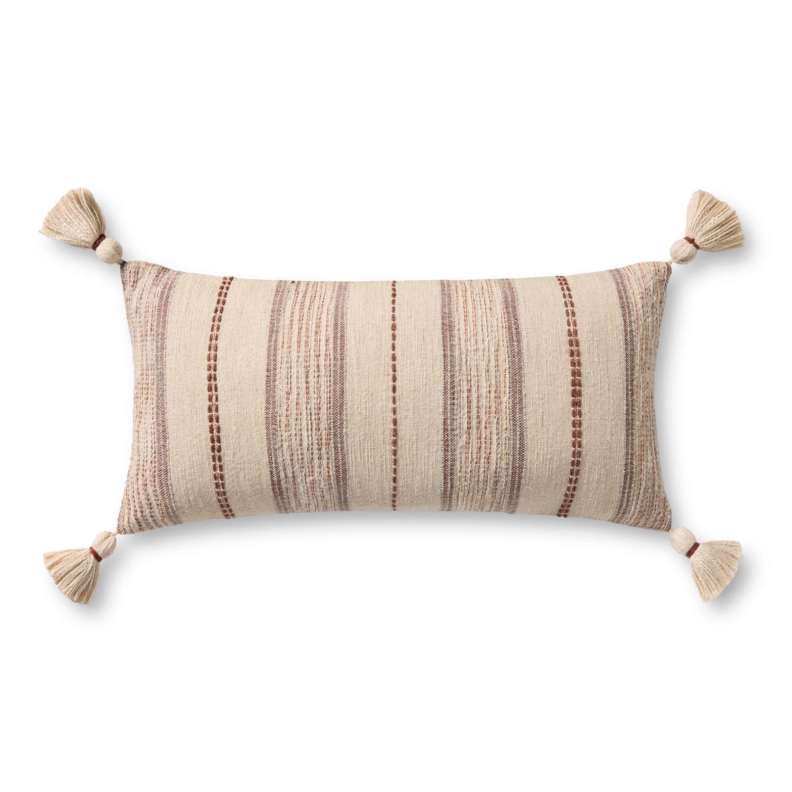 Ivory / Multi Pillow (Pattern 1) — a Loloi pillow at Laurie Yapp Home.