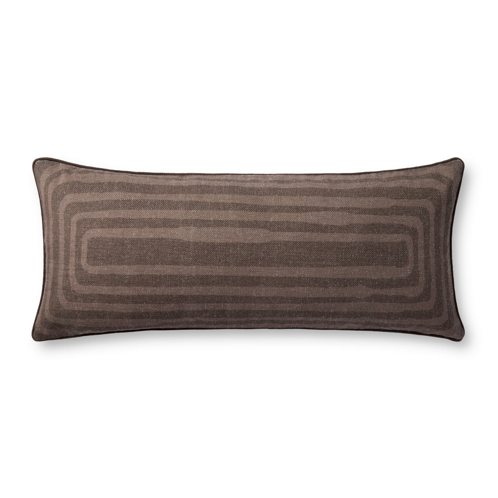 Brown Pillow (Pattern 7) — a Loloi pillow at Laurie Yapp Home.