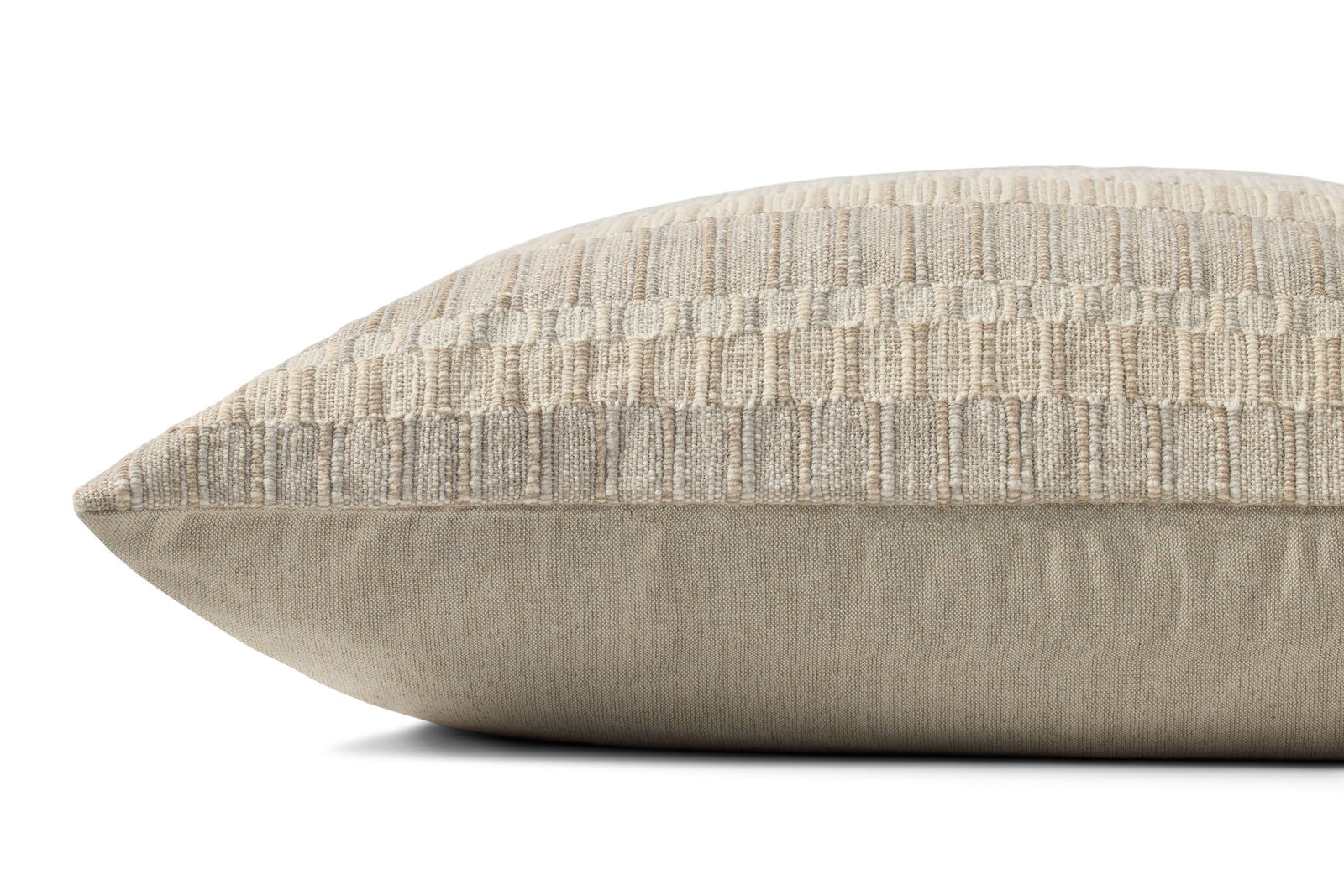 Natural / Ivory Pillow (Pattern 1) — a Loloi pillow at Laurie Yapp Home.