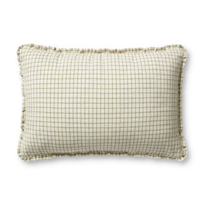 Dinah Ivory / Moss Pillow — a Loloi pillow at Laurie Yapp Home.