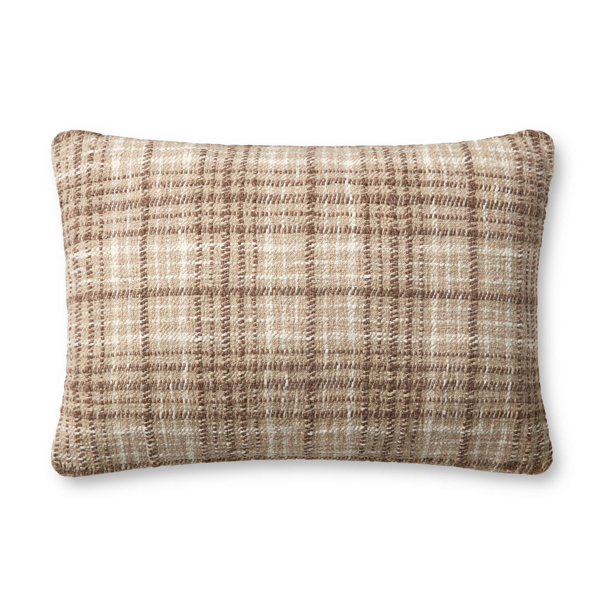 Beau Brown / Ivory Pillow — a Loloi pillow at Laurie Yapp Home.