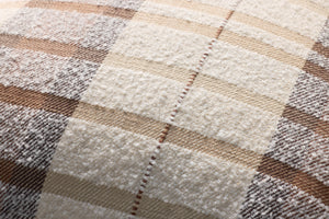Brown / Multi Pillow shown from a different angle to reveal its pattern.