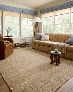 Harvey Blue / Natural Pillow shown from another angle.