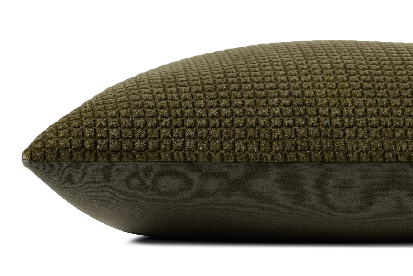 Dark Olive Pillow — a Loloi pillow at Laurie Yapp Home.