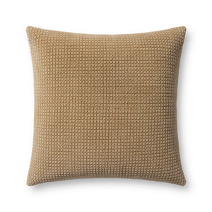 Tan Pillow (Pattern 3) — a Loloi pillow at Laurie Yapp Home.