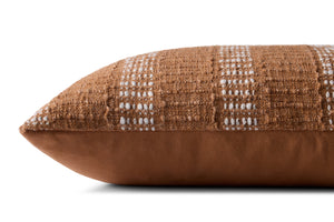 Rust / Ivory Pillow (Pattern 1) — a Loloi pillow at Laurie Yapp Home.