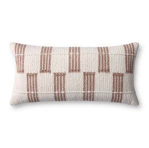 Rust / Ivory Pillow (Pattern 2) — a Loloi pillow at Laurie Yapp Home.
