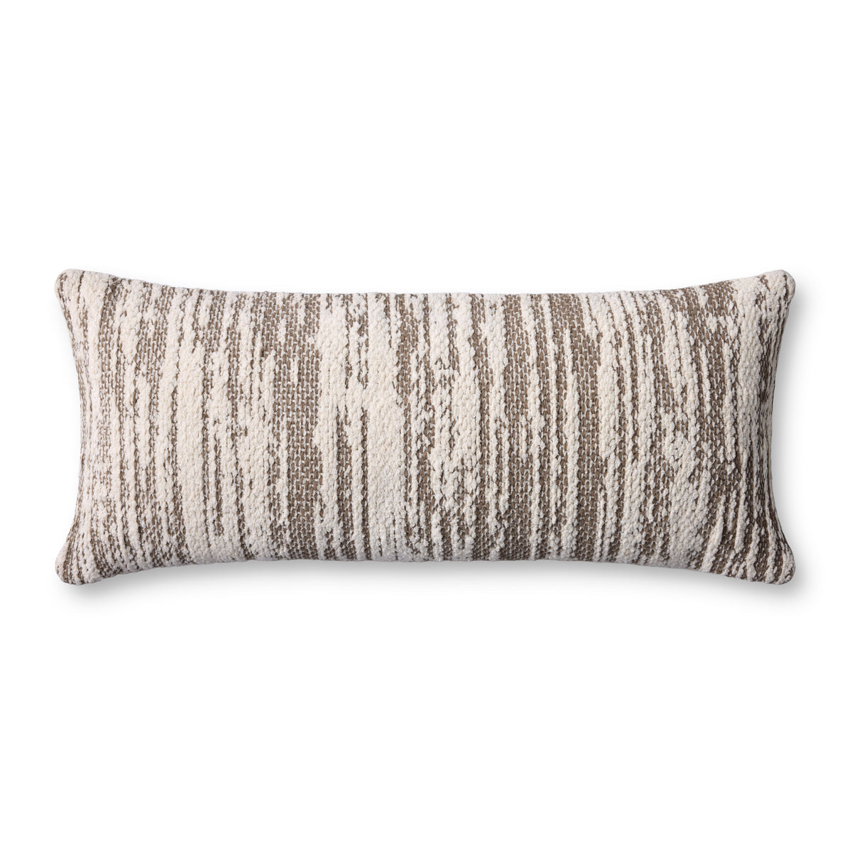 Dark Taupe / Ivory Pillow — a Loloi pillow at Laurie Yapp Home.