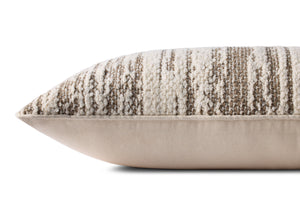 Dark Taupe / Ivory Pillow shown from another angle.