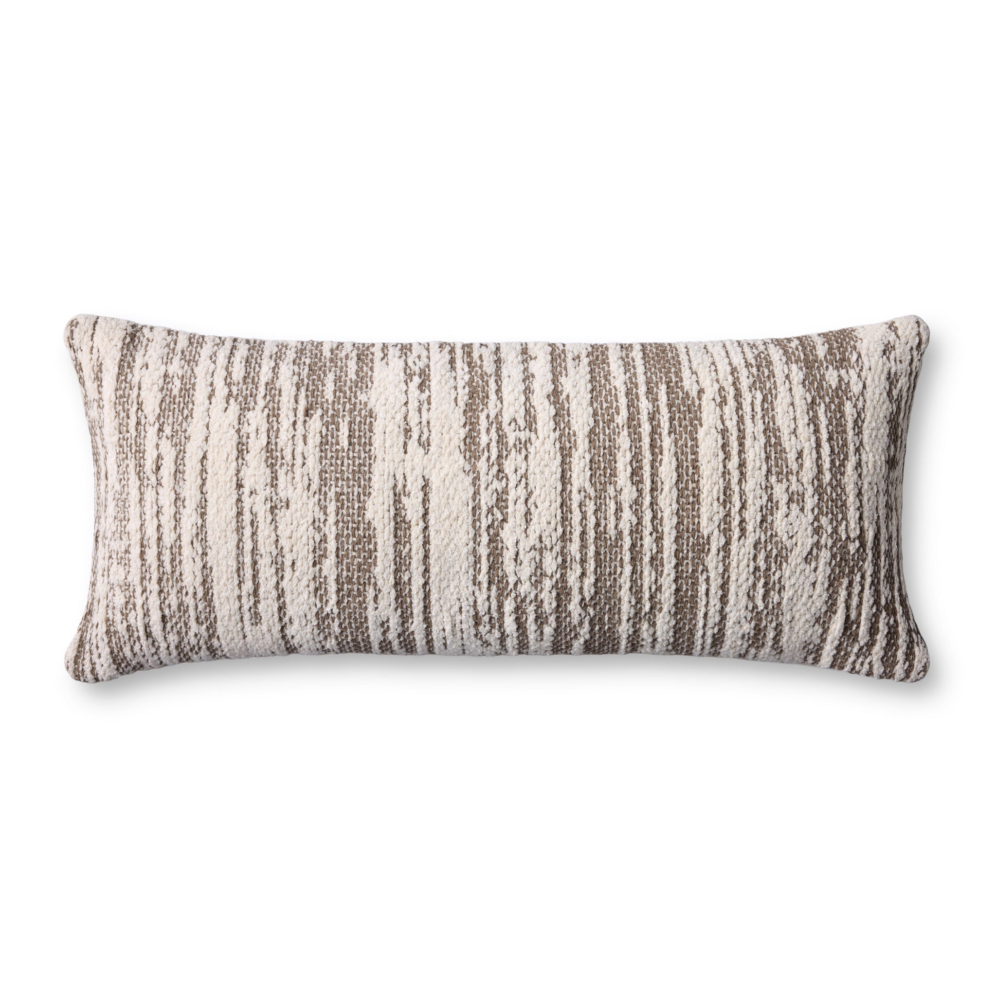Dark Taupe / Ivory Pillow — a Loloi pillow at Laurie Yapp Home.