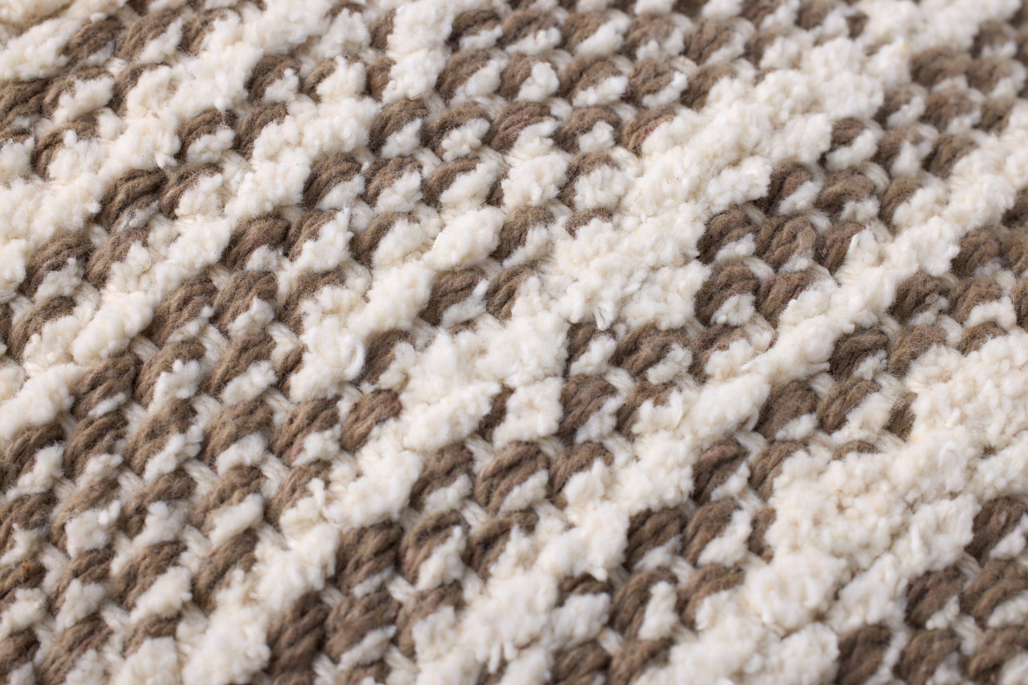 Dark Taupe / Ivory Pillow shown from a different angle to reveal its pattern.