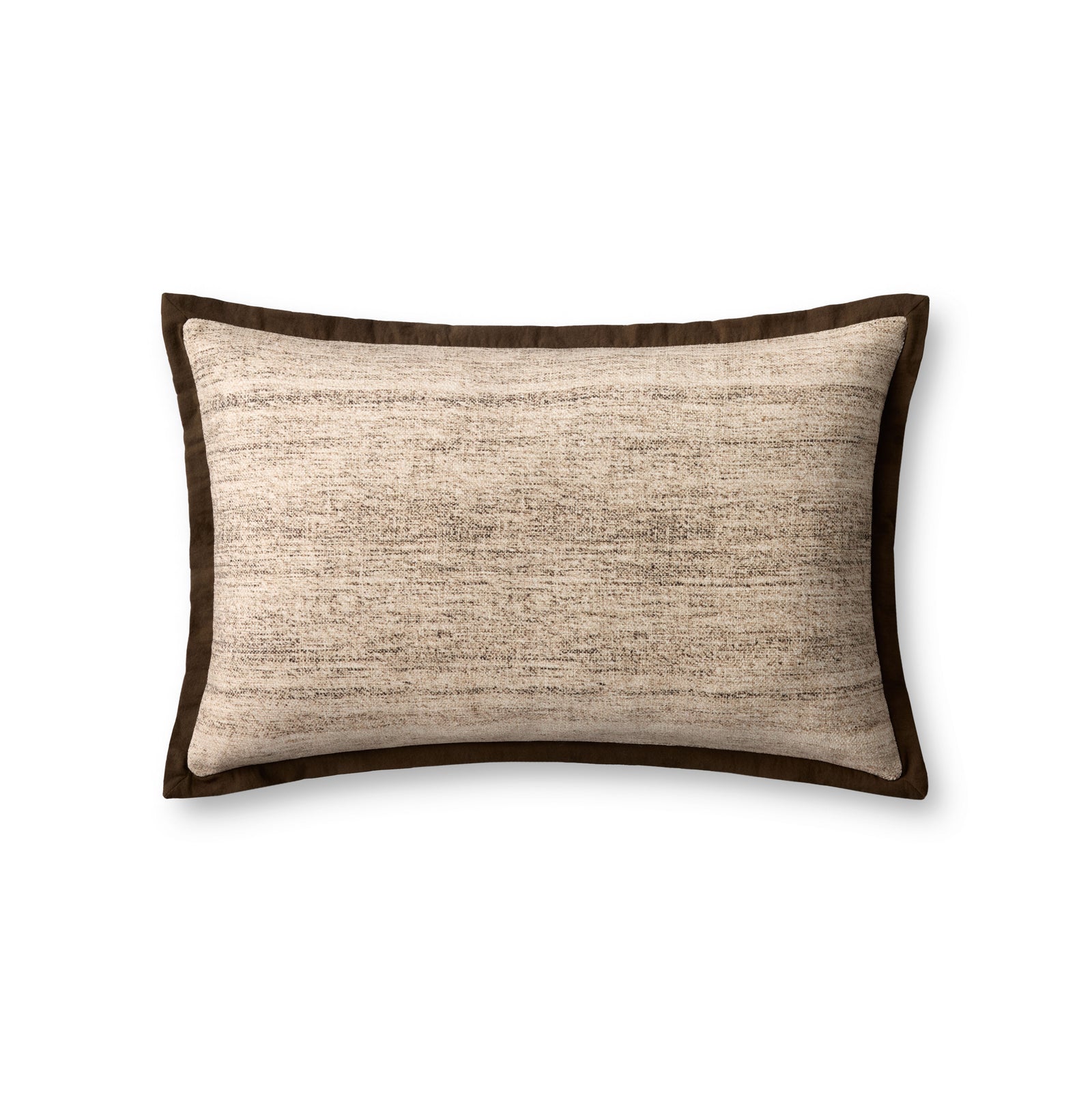 Brown / Ivory Pillow (Pattern 2) — a Loloi pillow at Laurie Yapp Home.