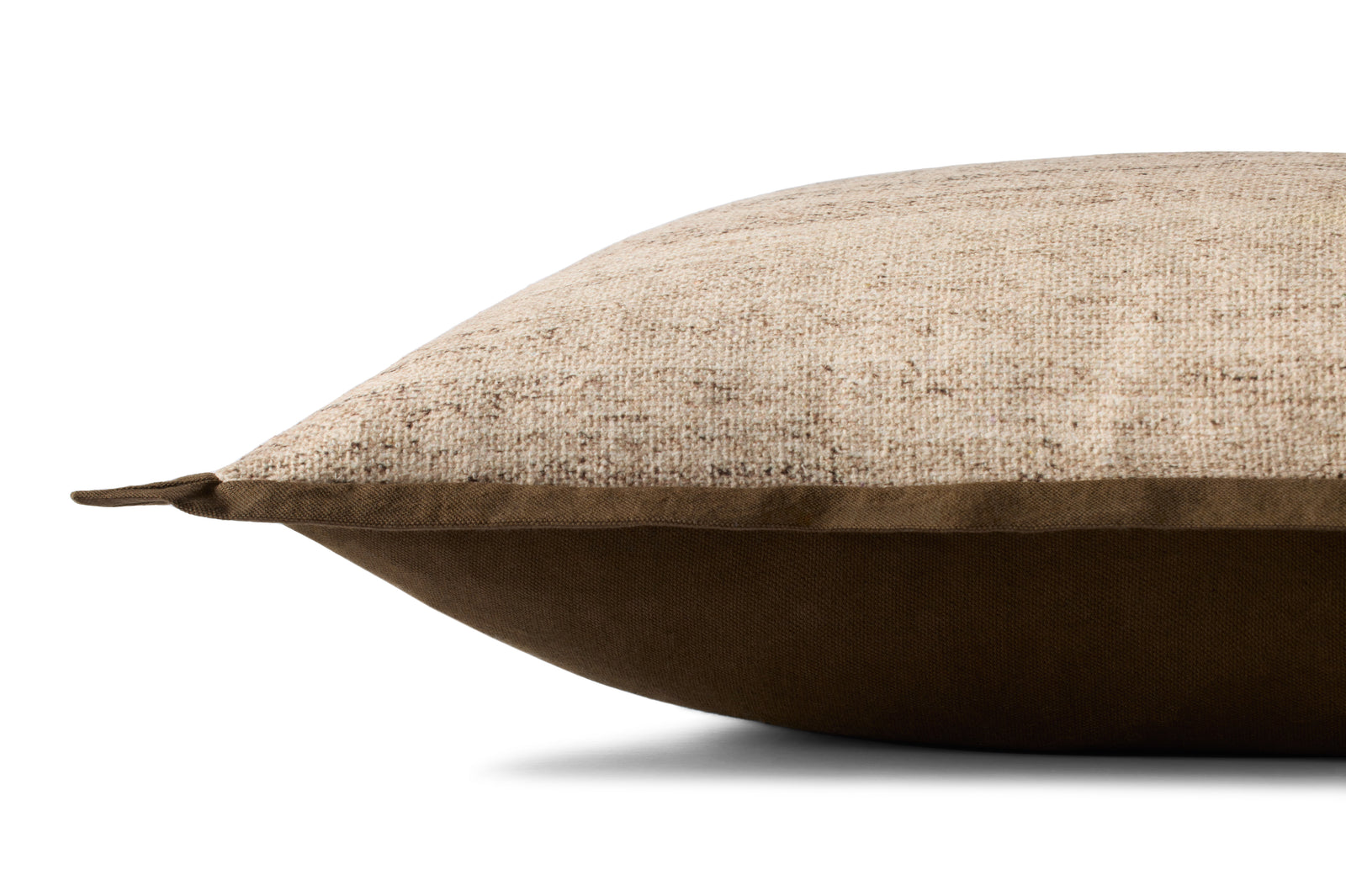 Brown / Ivory Pillow (Pattern 2) — a Loloi pillow at Laurie Yapp Home.