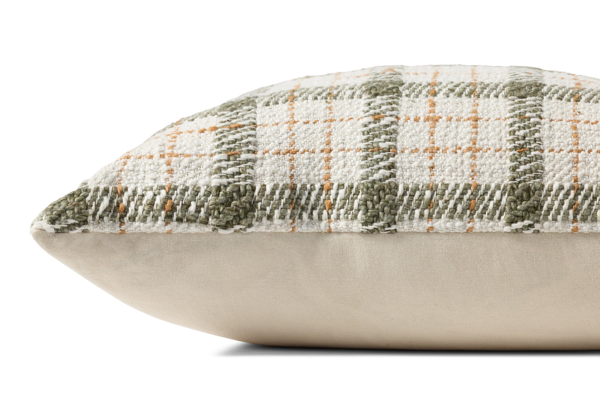 Walter Green / Ivory Pillow shown from another angle.