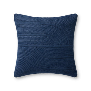 Blue Pillow (Pattern 10) — a Loloi pillow at Laurie Yapp Home.