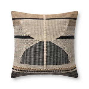 Black / Ivory Pillow (Pattern 7) — a Loloi pillow at Laurie Yapp Home.