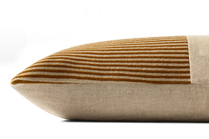 Mustard Pillow (Pattern 2) shown from another angle.